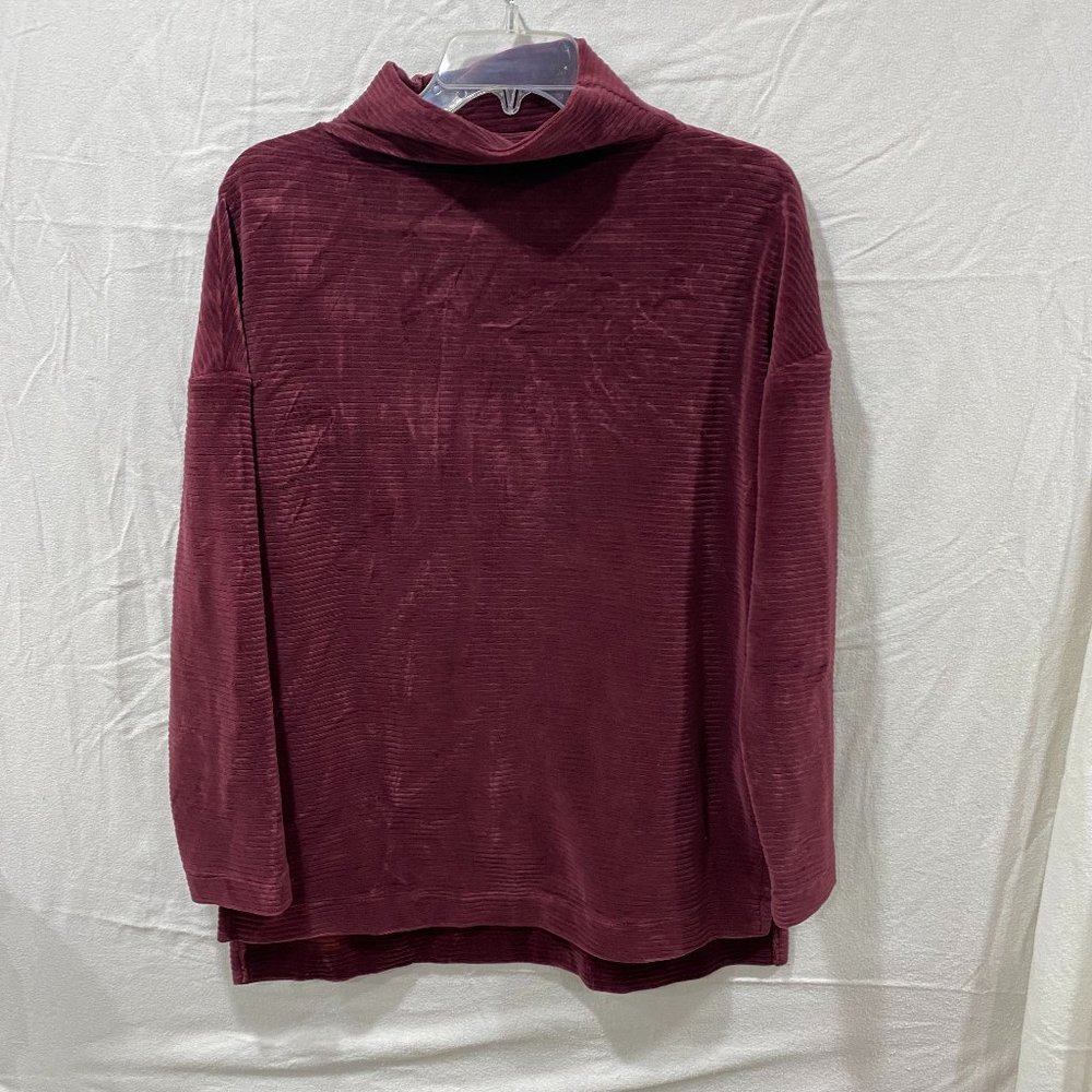A New Day Maroon Suede Sweater